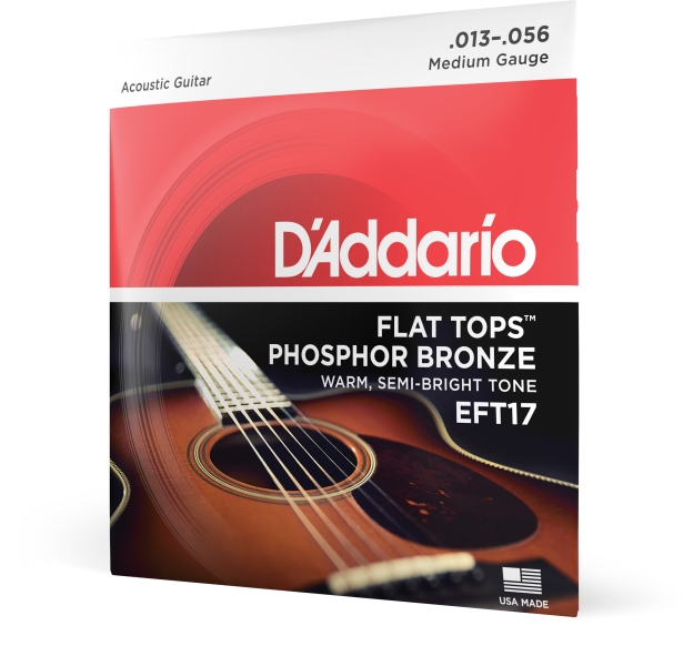 Daddario EFT17 Flat Tops PB 13-56