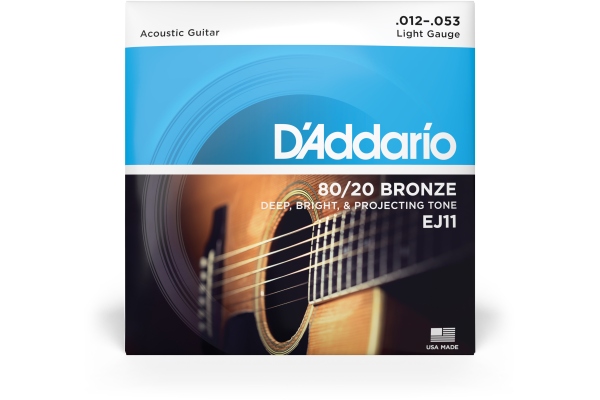 Daddario EJ11 80/20 Bronze Light 12-53