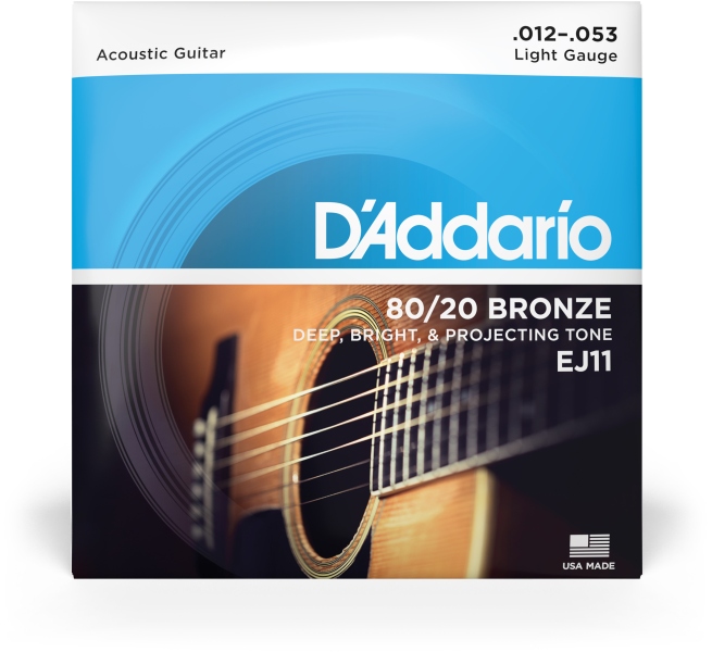 Daddario EJ11 80/20 Bronze Light 12-53