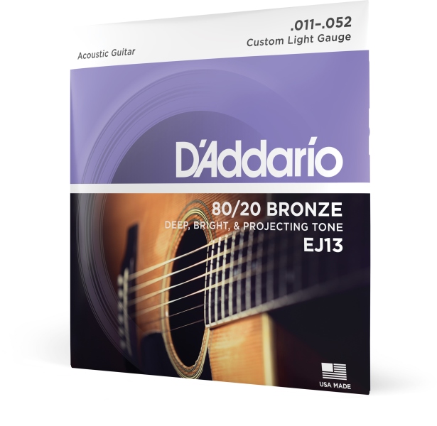 Daddario EJ13 80/20 Bronze Custom Light 11-52