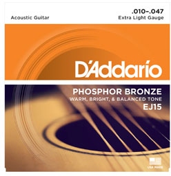 Daddario EJ15 Ph. Bronze Ex.Light 10-47