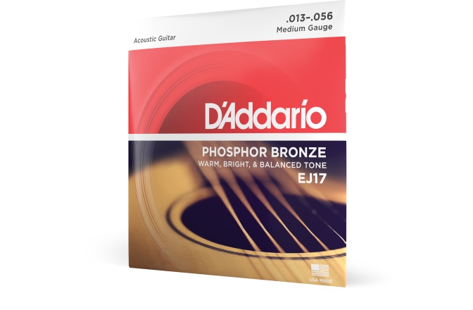 Corzi chitară acustică Daddario EJ17 Ph. Bronze Medium 13-56