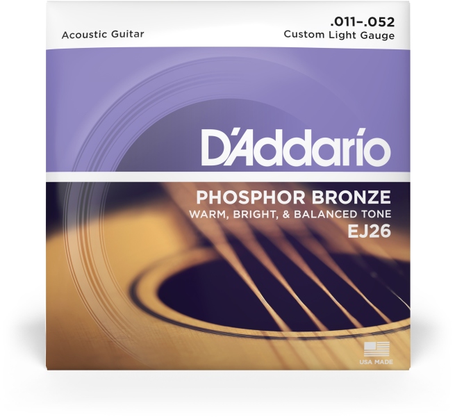 Daddario EJ26 Ph. Bronze Cst.Light 11-52