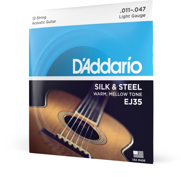 Daddario EJ35 Silk & Steel 12-String Folk 11-47