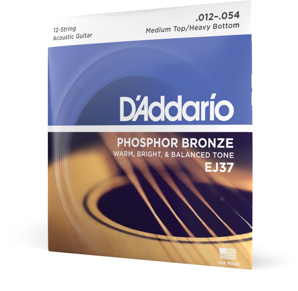 Daddario EJ37 12-String PBMedium Top/Heavy Bottom 12-54