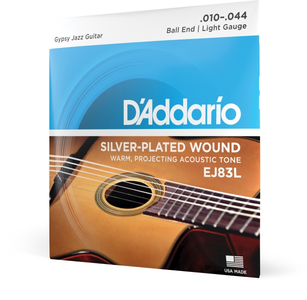 Daddario EJ83L Gypsy Jazz Ball End Light 10-44