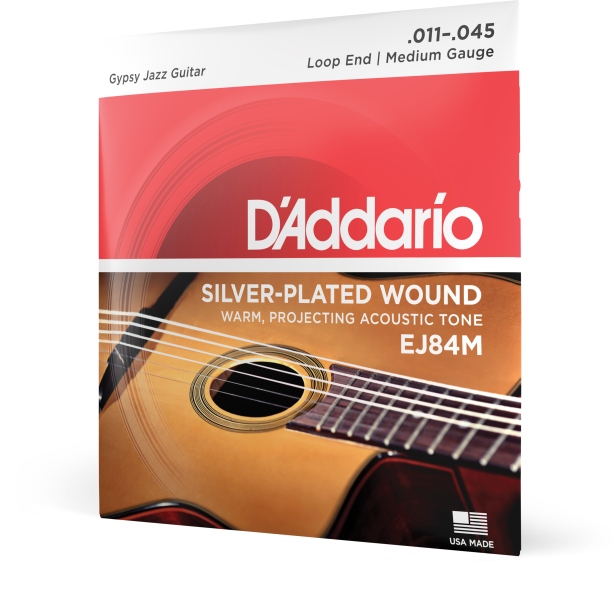 Daddario EJ84M Gypsy Jazz Loop End Medium 11-45
