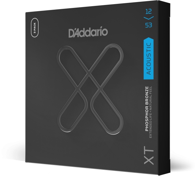Daddario XTAPB1253 XT PB Light 12-53 3 Sets