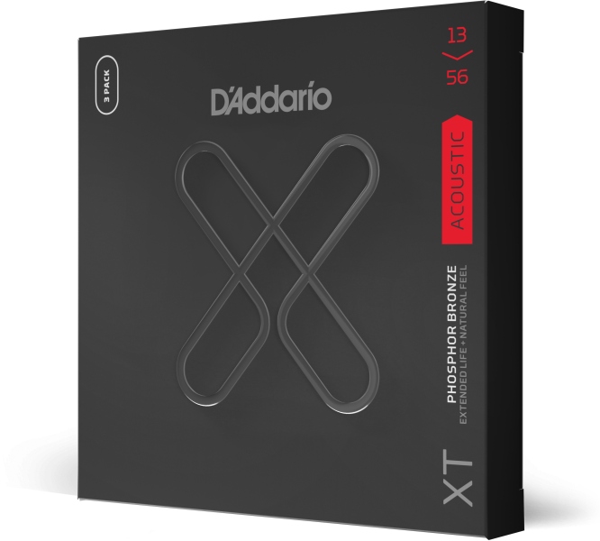 Daddario XTAPB1356 XT PB Medium 13-56 3 Sets