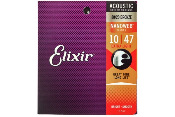 Elixir Nanoweb Acoustic 80/20 Extra Light
