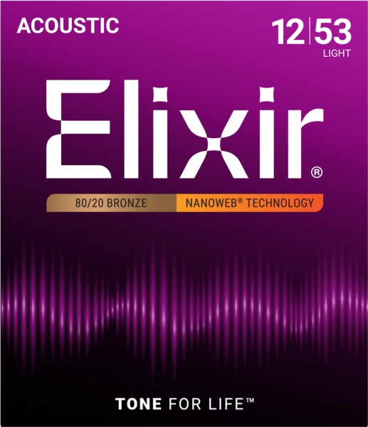 Elixir Nanoweb Acoustic 80/20 Light 11052