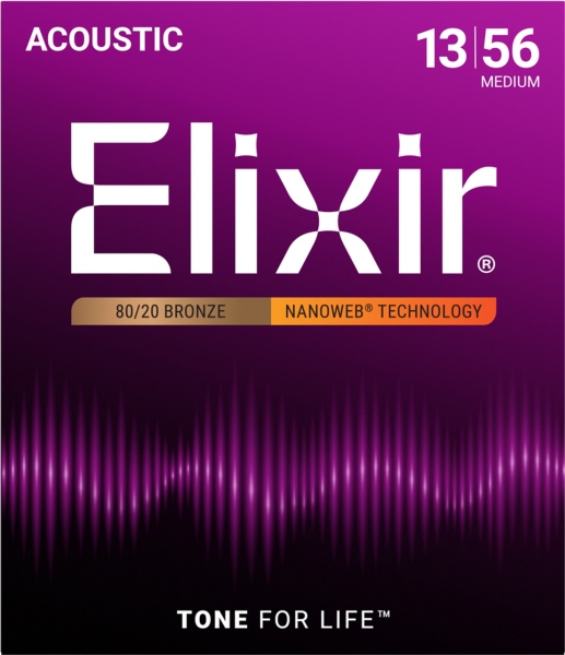 Elixir Nanoweb Acoustic 80/20 Medium 11102