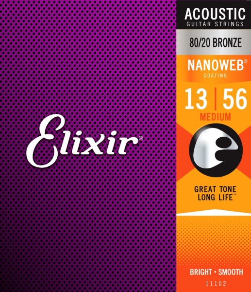 Elixir Nanoweb Acoustic 80/20 Medium