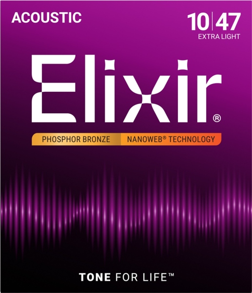 Elixir Nanoweb Acoustic Ph Bronze Extra Light 16002