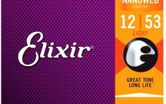 Corzi chitară acustică Elixir Nanoweb Acoustic Ph Bronze Light 16052