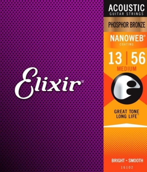 Elixir Nanoweb Acoustic Ph Bronze Medium