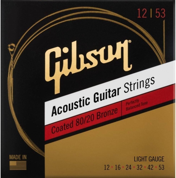 Gibson SAG-CBRW12 Coated 80/20 Bronze Acoustic Light 12-53