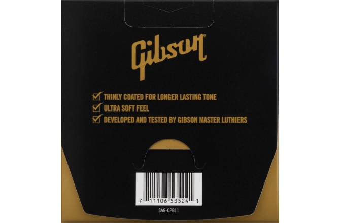 Corzi chitară acustică Gibson SAG-CPB11 Coated Phosphor Bronze Acoustic Ultra-Light 11-52
