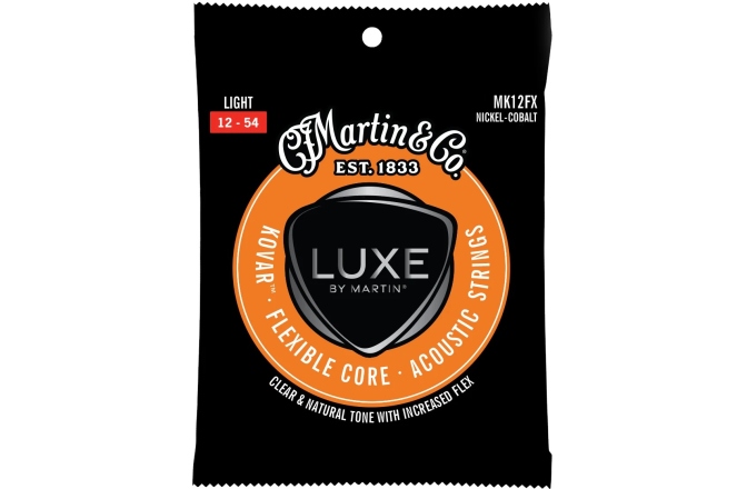 Corzi chitară acustică Martin Guitars Luxe Kovar MK12FX Acoustic Light 12-54