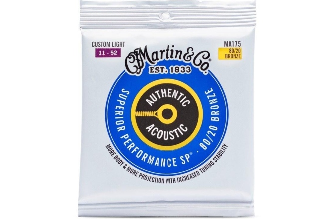 Corzi chitară acustică Martin Guitars MA175 Custom Light (11-52) AA Bronze 80/20 Acoustic