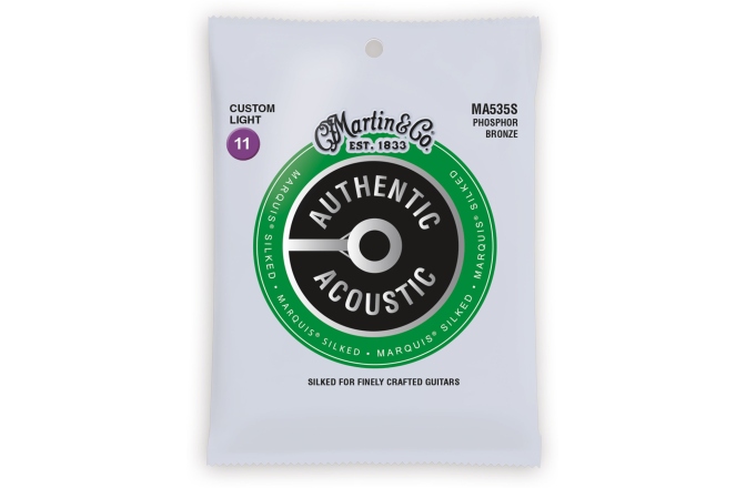 Corzi chitară acustică Martin Guitars MA535S Custom Light (11-52) AA Silked Phosphor Bronze 92/8 Acoustic