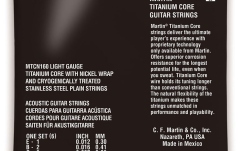 Corzi chitară acustică Martin Guitars MTCN160 Titanium Strings