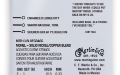 Corzi chitară acustică Martin Guitars Retro MTR13 Tony Rice Bluegrass