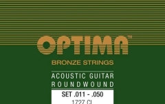 Corzi chitară acustică Optima Bronze Roundwound - Set Custom Light