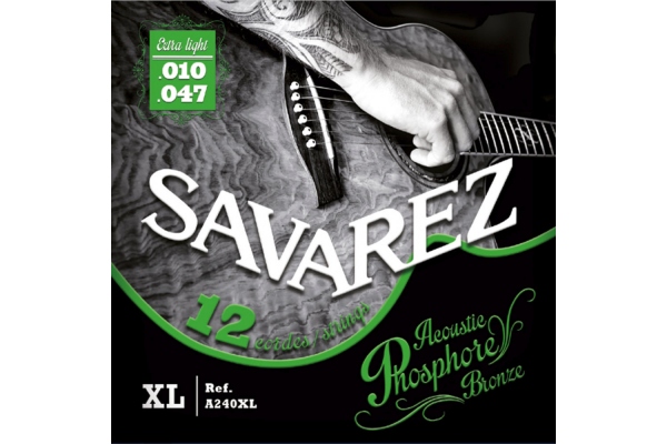 Savarez A240XL Acoustic 12 Strings Extra Light 010 - 047