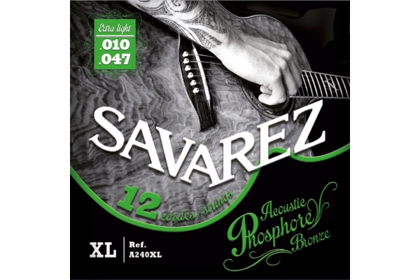 A240XL Acoustic 12 Strings Extra Light 010 - 047 A240XL Acoustic 12 Strings Extra Light 010 - 047