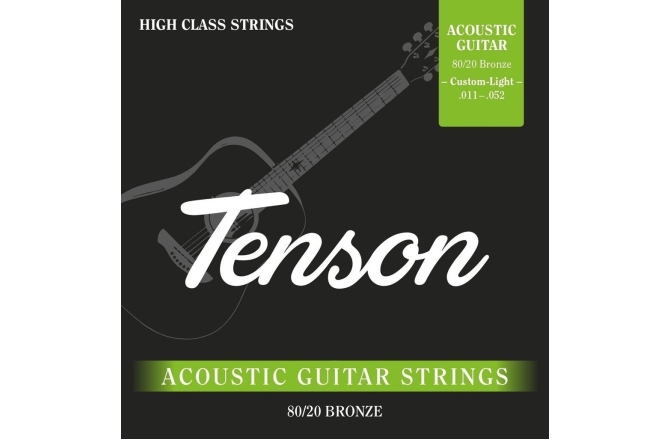Corzi chitara acustica Tenson Bronze .011-.052, Custom Light
