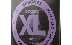 Corzi chitară bas Daddario ECB84 Custom Light 40-100 Long Scale