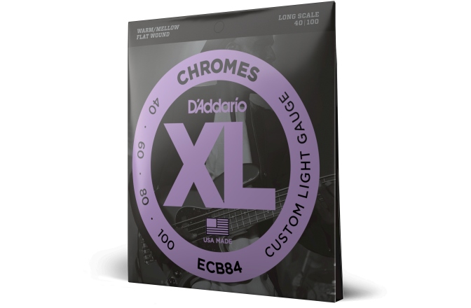 Corzi chitară bas Daddario ECB84 Custom Light 40-100 Long Scale