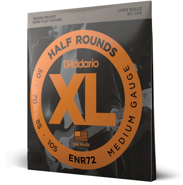 Daddario ENR72 Half Round Bass Medium 50-105 Long Scale
