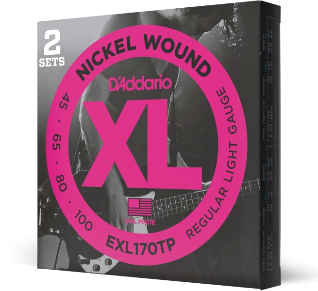 Daddario EXL170TP Light 45-100 2 Sets Long Scale