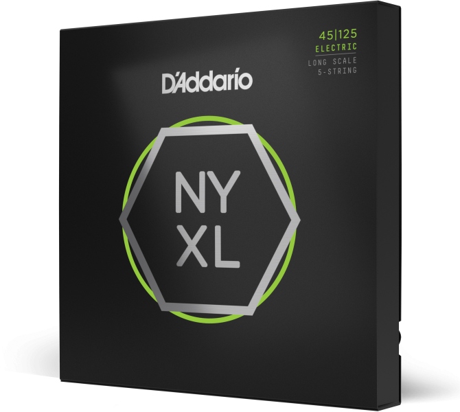 Daddario NYXL45125 5-String Lt Top / Med Btm 45-125 Long Scale
