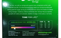 Corzi chitară bas Elixir Nanoweb Bass 4 Long Scale NPS Light/Medium 14077