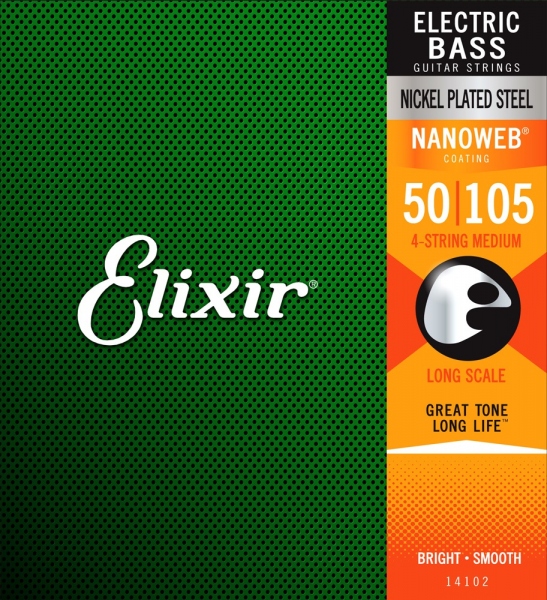 Elixir Nanoweb Bass 4 Longscale Medium