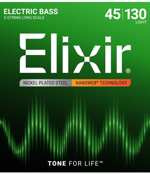 Elixir Nanoweb Bass 5 Longscale Light 14202