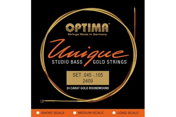 Corzi chitara bas Unique Studio Gold Strings Set