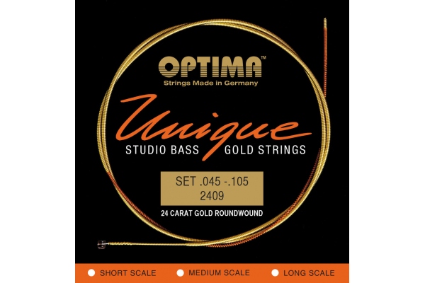 Optima Corzi chitara bas Unique Studio Gold Strings Set