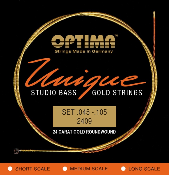 Optima Corzi chitara bas Unique Studio Gold Strings Set