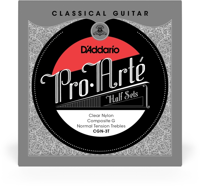 Daddario CGN-3T Pro-Arte Clear Nylon w/ Composite G Half Set Normal Tension