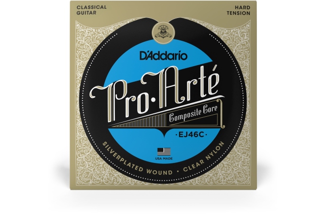 Corzi chitară clasică Daddario EJ46C Pro-Arte Composite Hard Tension