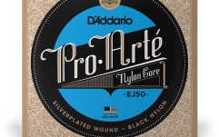 Corzi chitară clasică Daddario EJ50 Pro-Arte Black Nylon Hard Tension