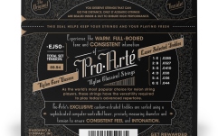 Corzi chitară clasică Daddario EJ50 Pro-Arte Black Nylon Hard Tension