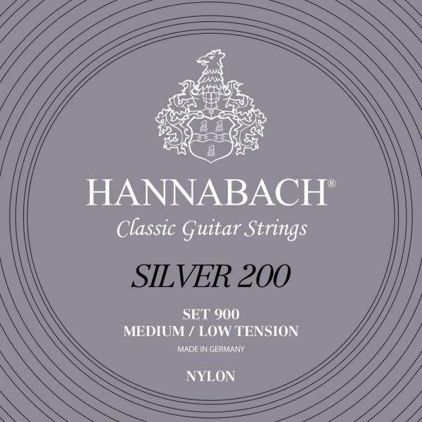Hannabach Serie 900 MT/LT Silver 200 Set 3 bass