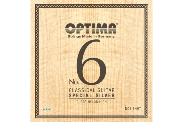 Optima Corzi chitara clasica No. 6 Special Silver Satz Nylon high