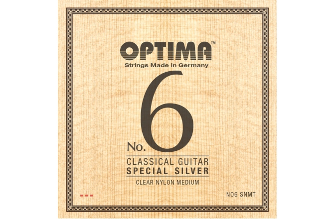 Corzi chitară clasică Optima Corzi chitara clasica No. 6 Special Silver Satz Nylon medium