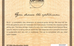 Corzi chitară clasică Optima Corzi chitara clasica No. 6 Special Silver Satz Nylon medium